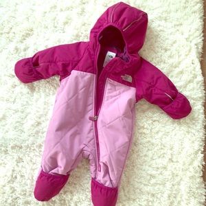 3-6 month Northface baby girl snowsuit